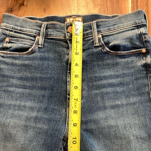 MOTHER DENIM/ The Stunner Zip Ankle Step Fray/ Walking On Coals/ Stretch Denim - Picture 14 of 16